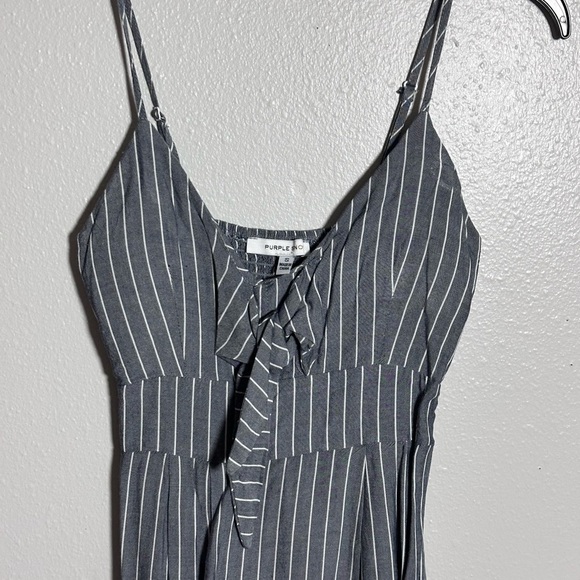 Purple Snow Women Gray Striped Dress size Small - Picture 3 of 8